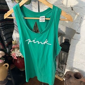 Victoria's Secret Green Cut Out Sleeveless Tank Top